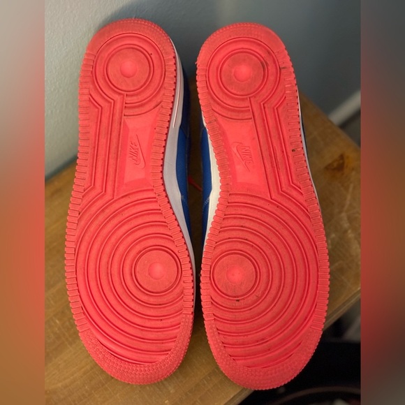 Nike Air Force 1 Low Distance Blue Atomic Red US12 - Picture 8 of 10